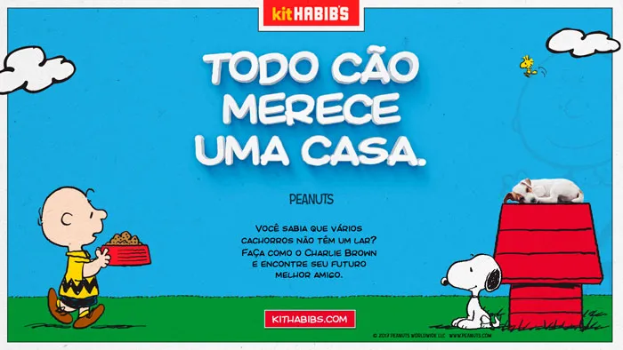 Campanha do kit Habib´s Infantil traz o tema da adoção de cães