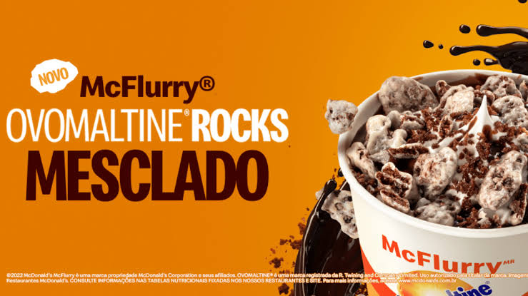 McDonald’s lança McFlurry Ovomaltine® Rocks Mesclado, coberto com chocolate branco, em edição limitada em todo o Brasil